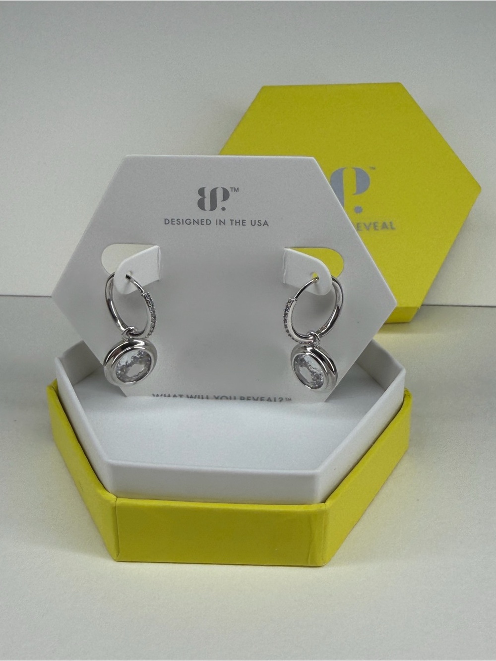 Bomb party og earrings secrets the moon shared silver nib